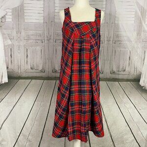 Vintage 70s Plaid Jumper/Dress